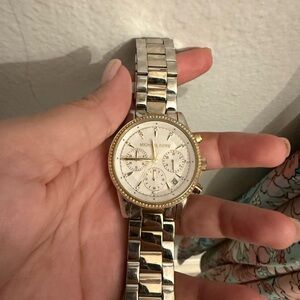 Michael Kors Two-Tone Silver and Gold Watch